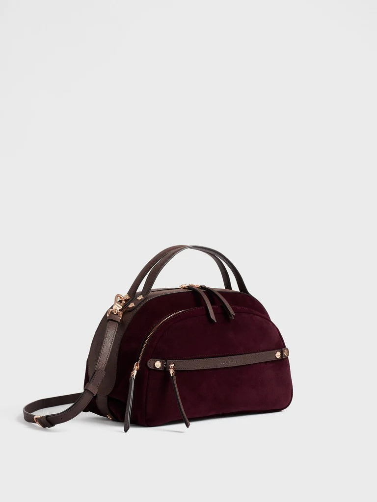 Borsa a mano Gallery Medium in crosta scamosciata Borbonese