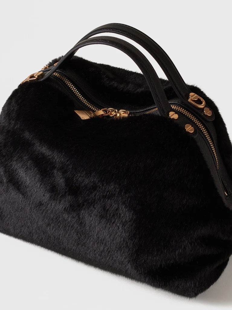 Borbonese Sexy Small Faux Fur Handbag