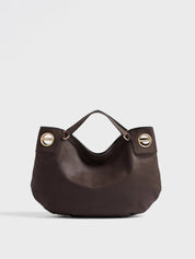 Borbonese London Medium Leather Hobo Bag