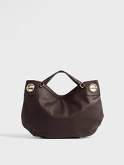 Borbonese London Medium Leather Hobo Bag