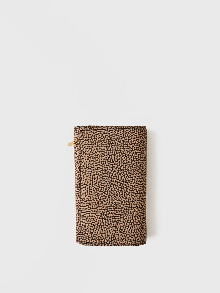 Borbonese Medium Wallet in Op-print fabric