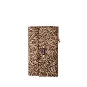 Medium wallet in recycled fabric with Op print by Borbonese