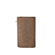 Medium wallet in recycled fabric with Op print by Borbonese