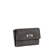 Medium wallet in recycled fabric with Op print by Borbonese