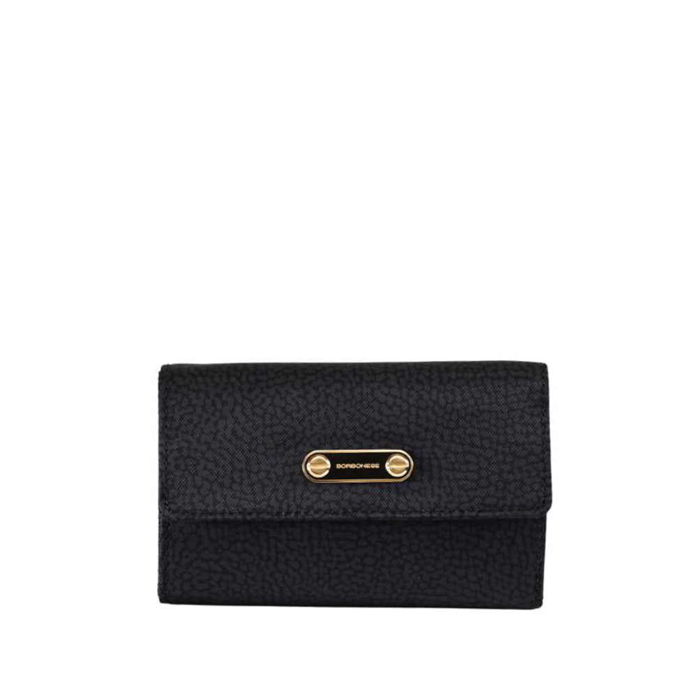 Medium wallet in recycled fabric with Op print by Borbonese