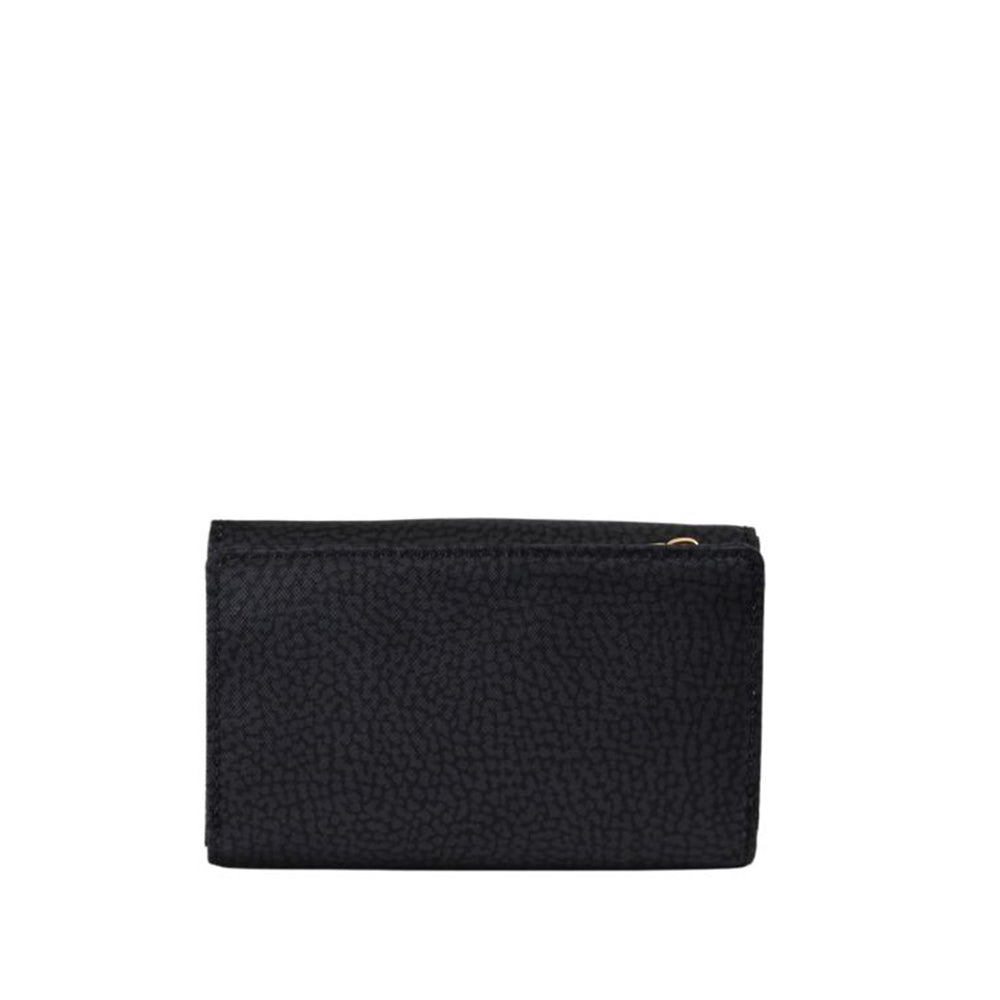 Medium wallet in recycled fabric with Op print by Borbonese