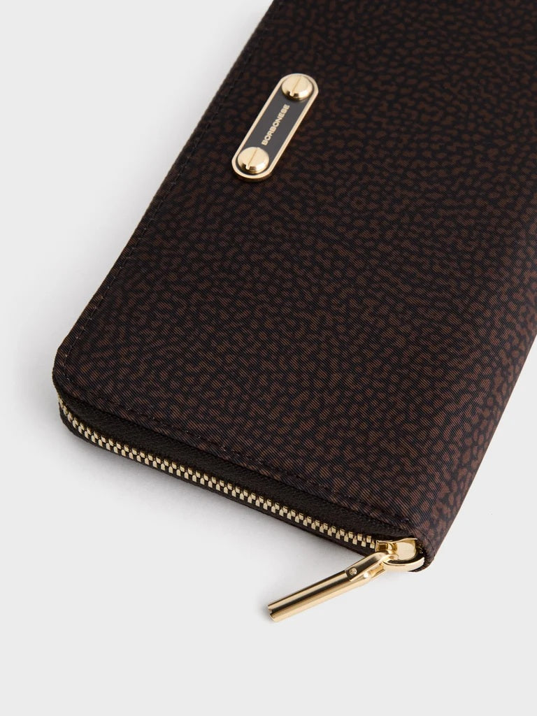 Borbonese Large Wallet in Op-print fabric