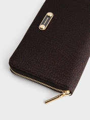 Borbonese Large Wallet in Op-print fabric