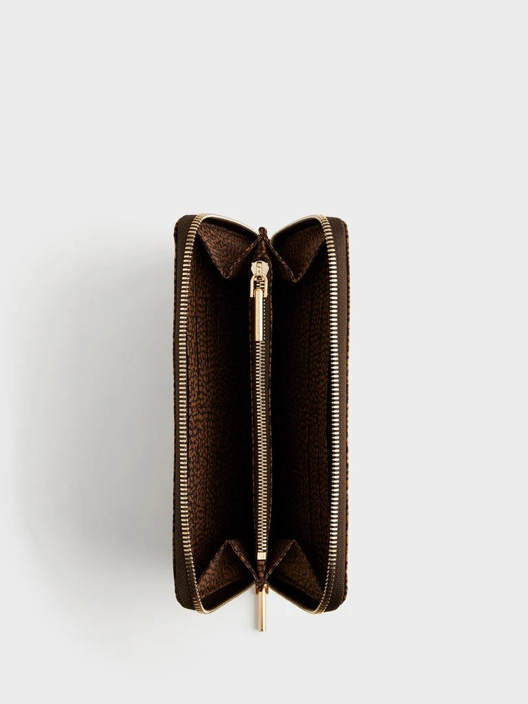 Borbonese Large Wallet in Op-print fabric