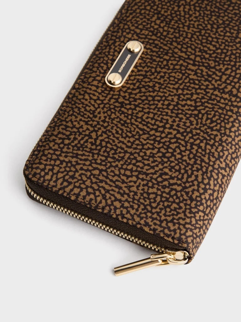 Borbonese Large Wallet in Op-print fabric