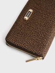Borbonese Large Wallet in Op-print fabric