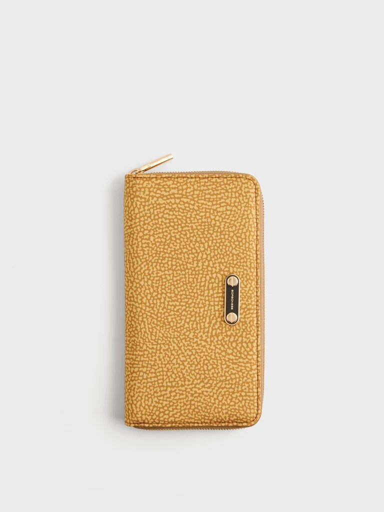 Borbonese Large Wallet in Op-print fabric