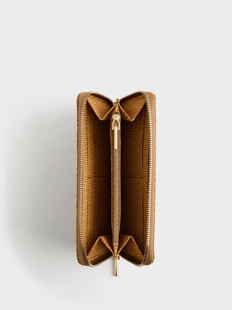 Borbonese Large Wallet in Op-print fabric