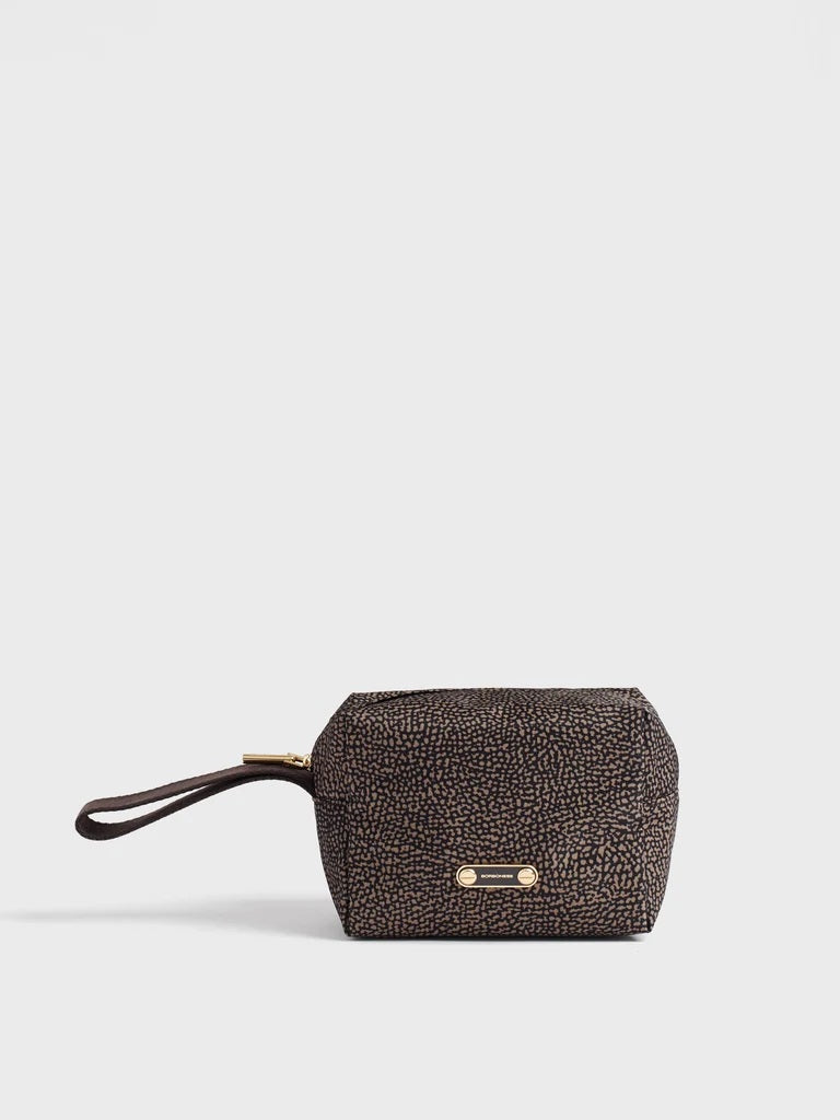Small Beauty Case in Borbonese OP recycled fabric