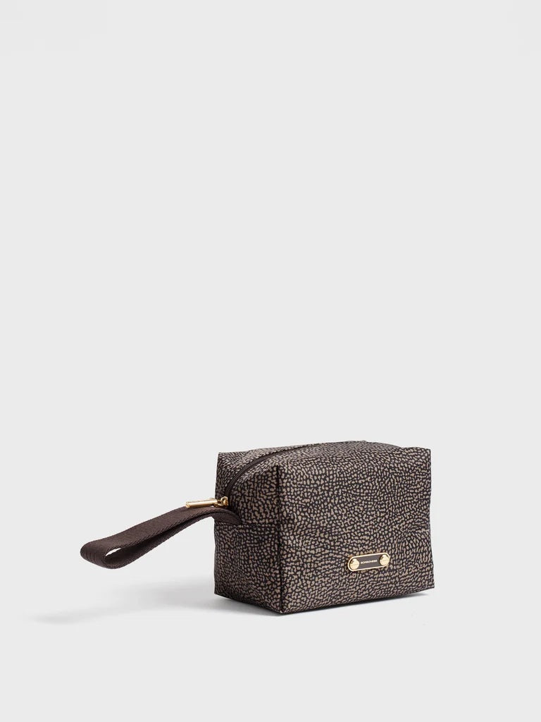 Small Beauty Case in Borbonese OP recycled fabric