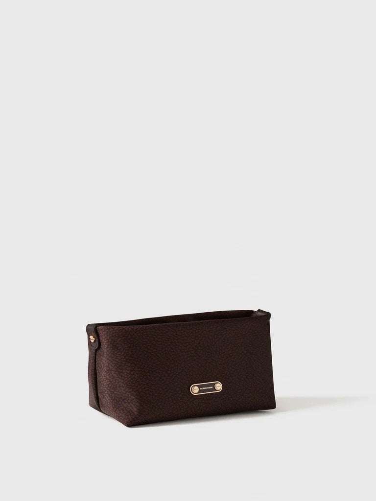 Medium pouch in Borbonese OP-print fabric