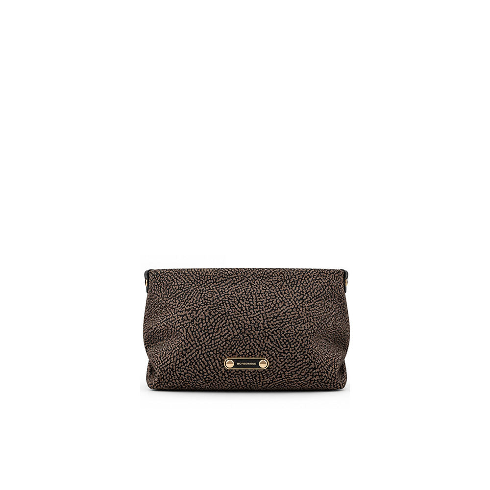 Medium pouch in Borbonese OP-print fabric