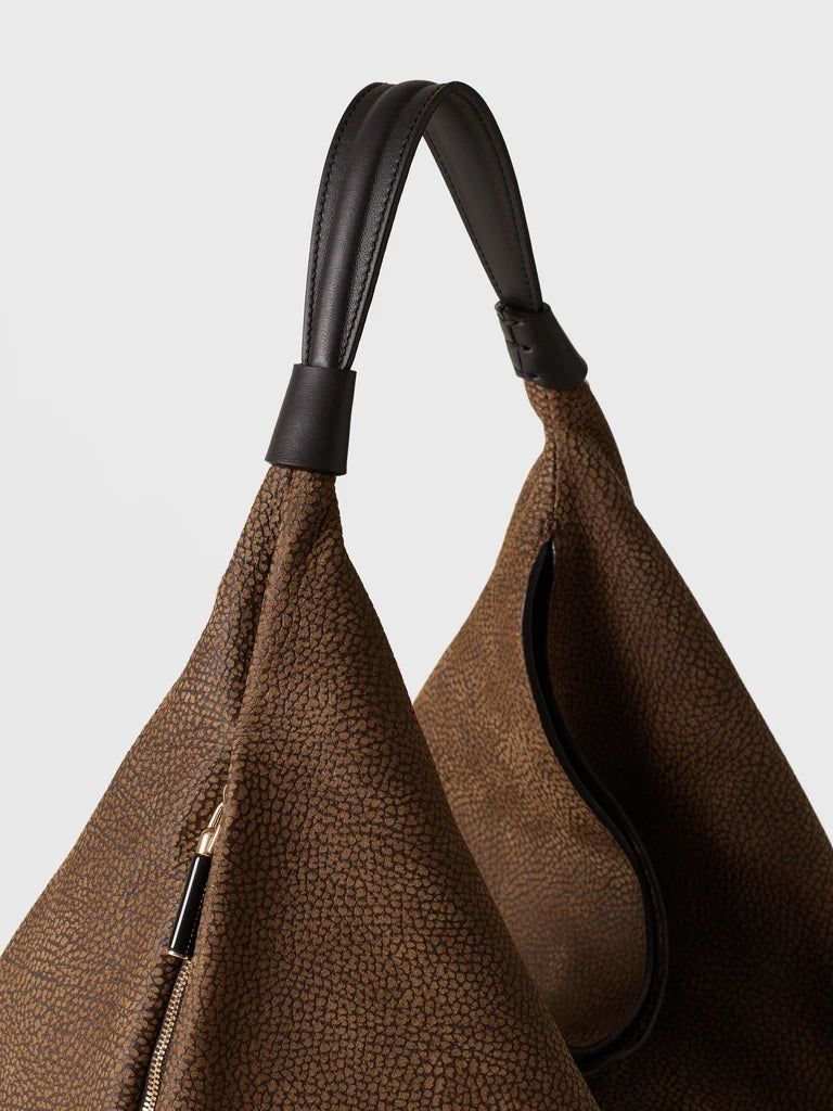 Borsa a spalla Plie Medium in pelle Borbonese