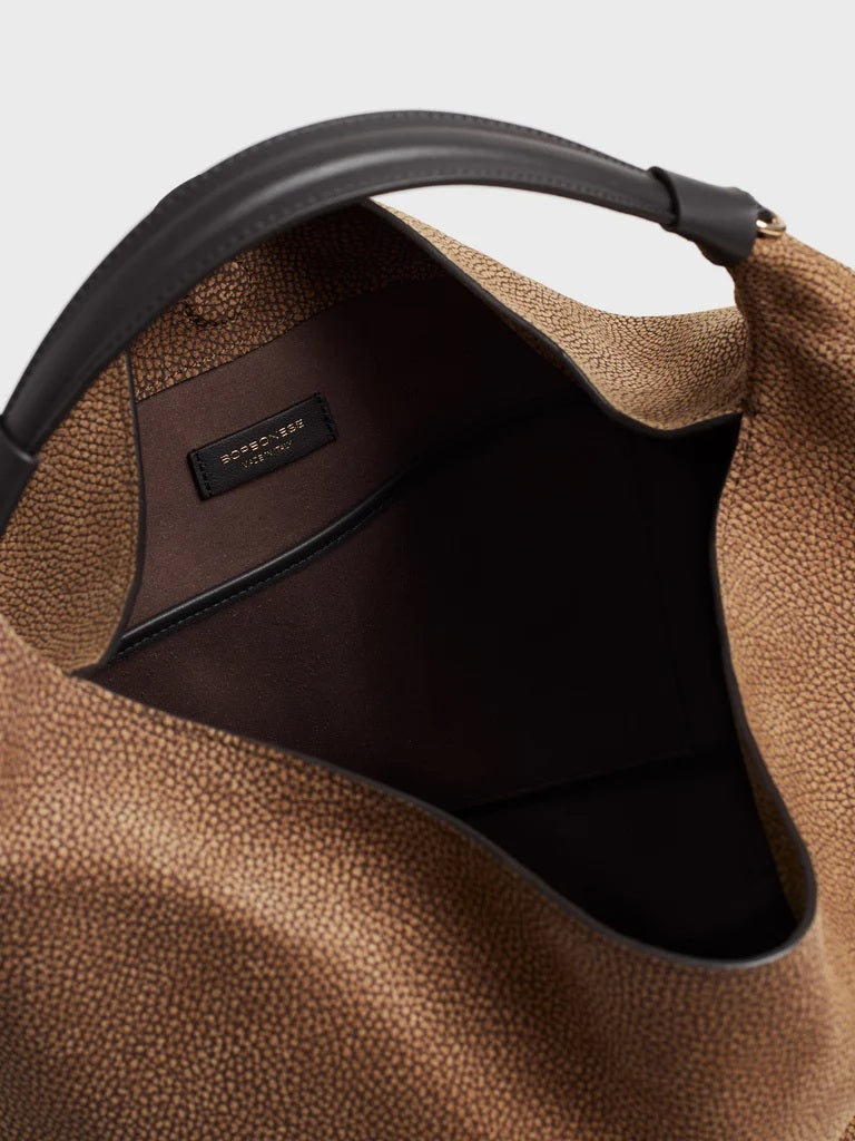 Borsa a spalla Plie Medium in pelle Borbonese