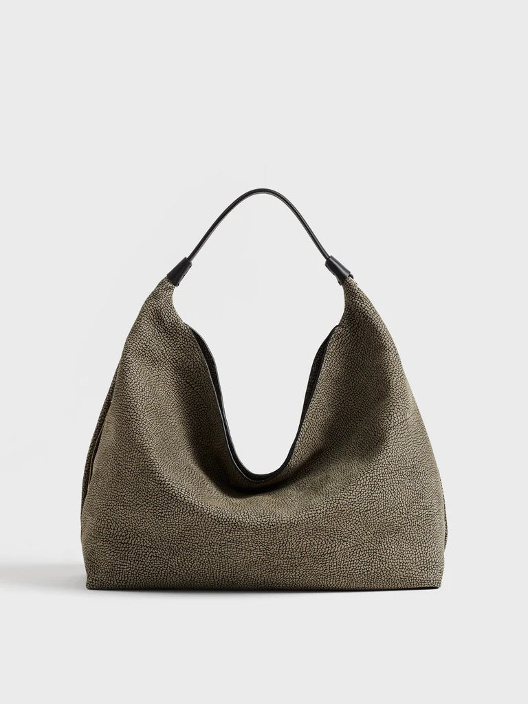 Borsa a spalla Plie Medium in pelle Borbonese