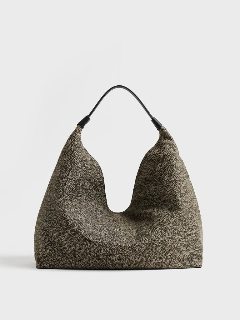 Borsa a spalla Plie Medium in pelle Borbonese