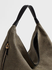 Borsa a spalla Plie Medium in pelle Borbonese