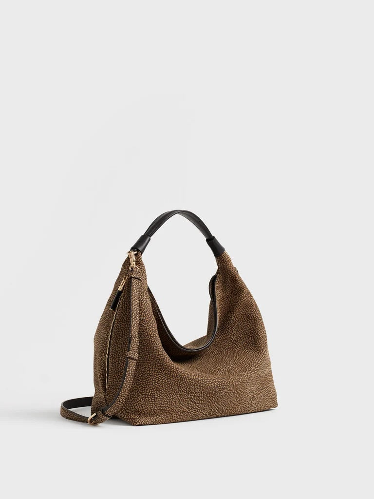 Borsa a spalla Plie Small in pelle Borbonese