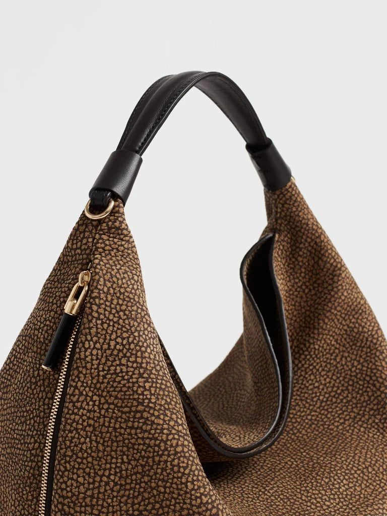 Borsa a spalla Plie Small in pelle Borbonese