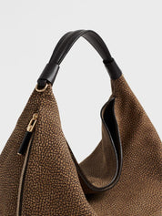 Borsa a spalla Plie Small in pelle Borbonese