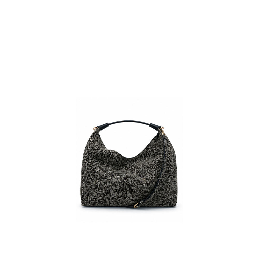 Borbonese Plie Small leather shoulder bag