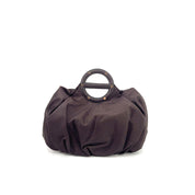 Borsa a mano Vis a Vis Medium in tessuto riciclato Op e pelle Borbonese