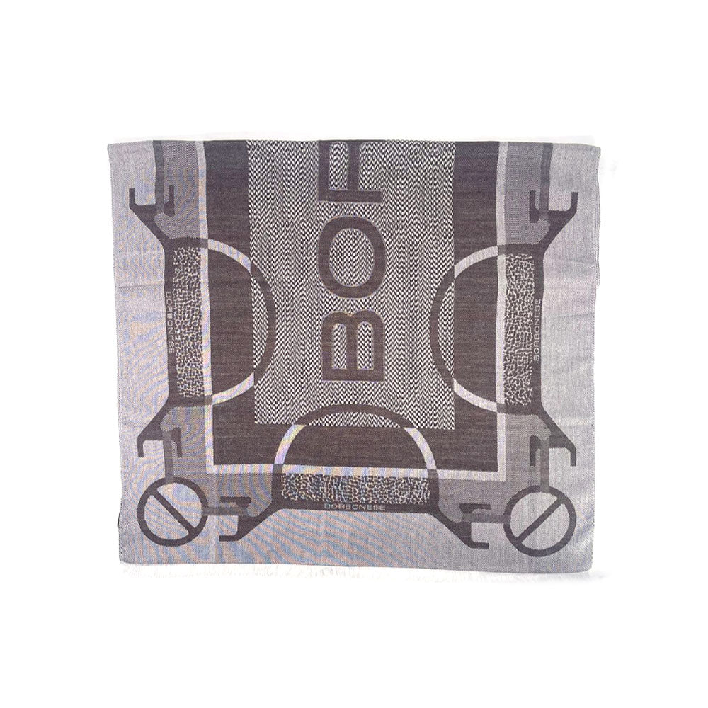 Borbonese Stole stirrup print