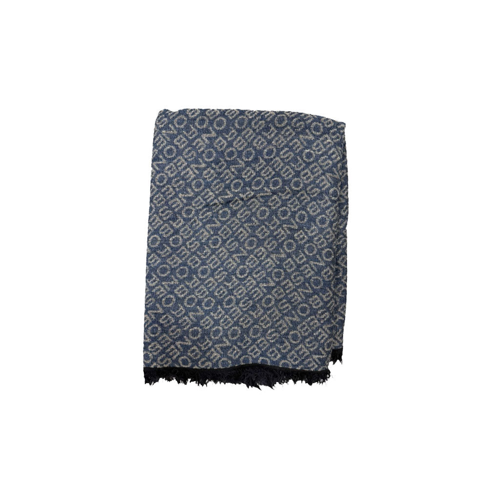 Borbonese Maxi Scarf with Diagonal Logo
