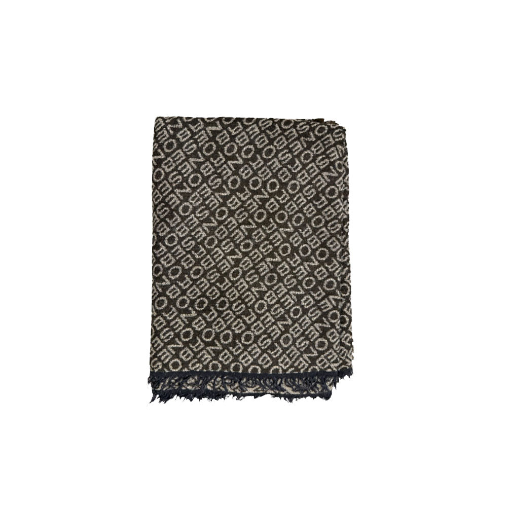 Maxi sciarpa logo diagonale Borbonese
