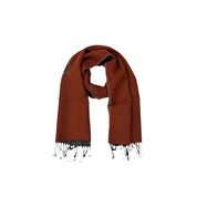 Borbonese scarf with central logo