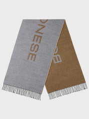 Borbonese scarf with central logo