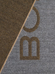 Borbonese scarf with central logo