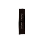 Sciarpa con logo centrale Borbonese