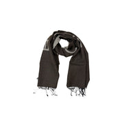 Sciarpa con logo centrale Borbonese