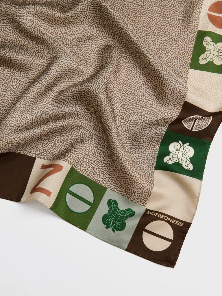 Borbonese silk scarf