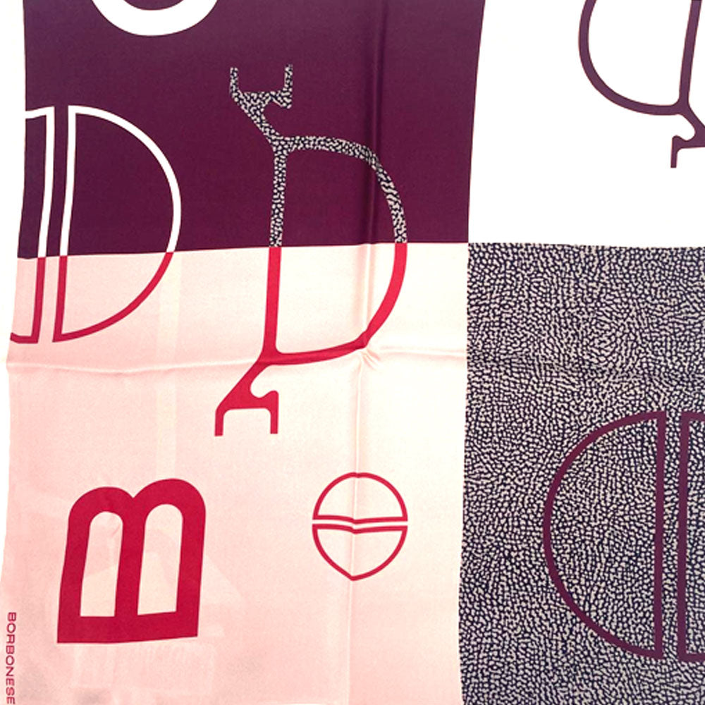 Foulard Color Block in seta Borbonese