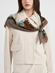Borbonese silk scarf