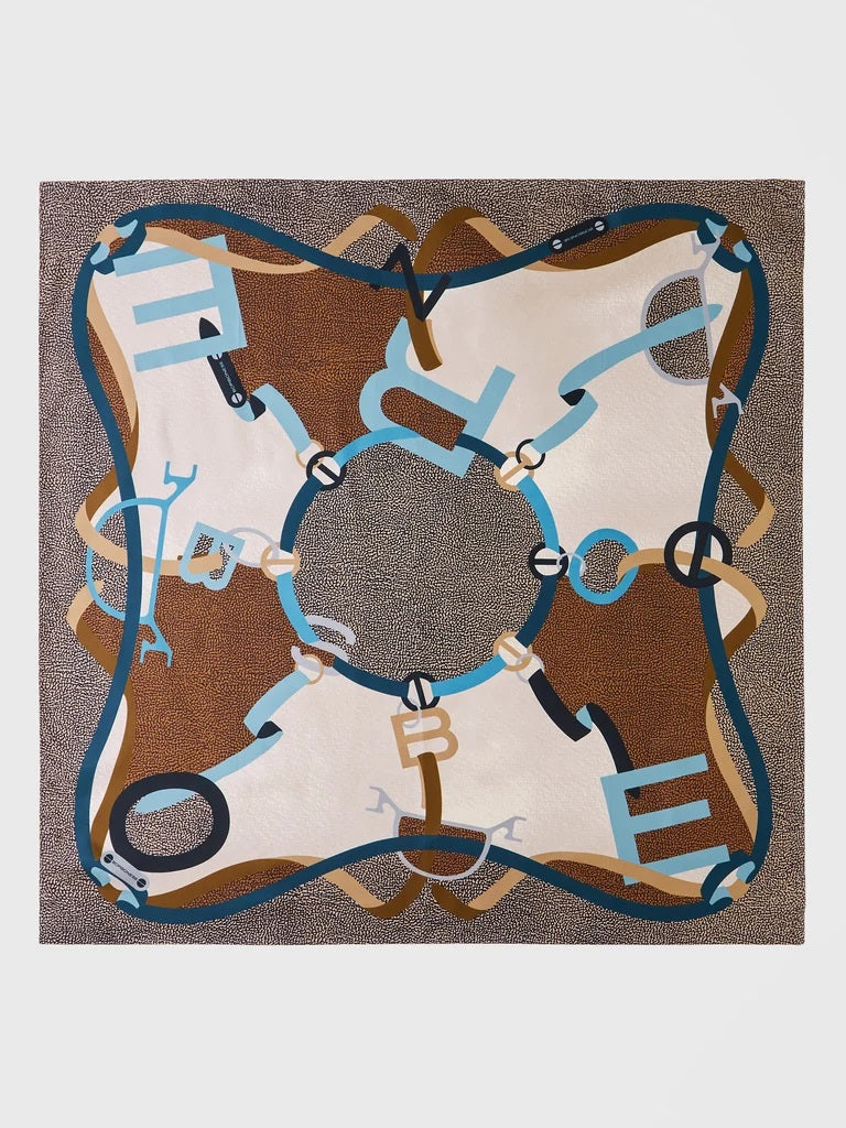 Borbonese silk scarf