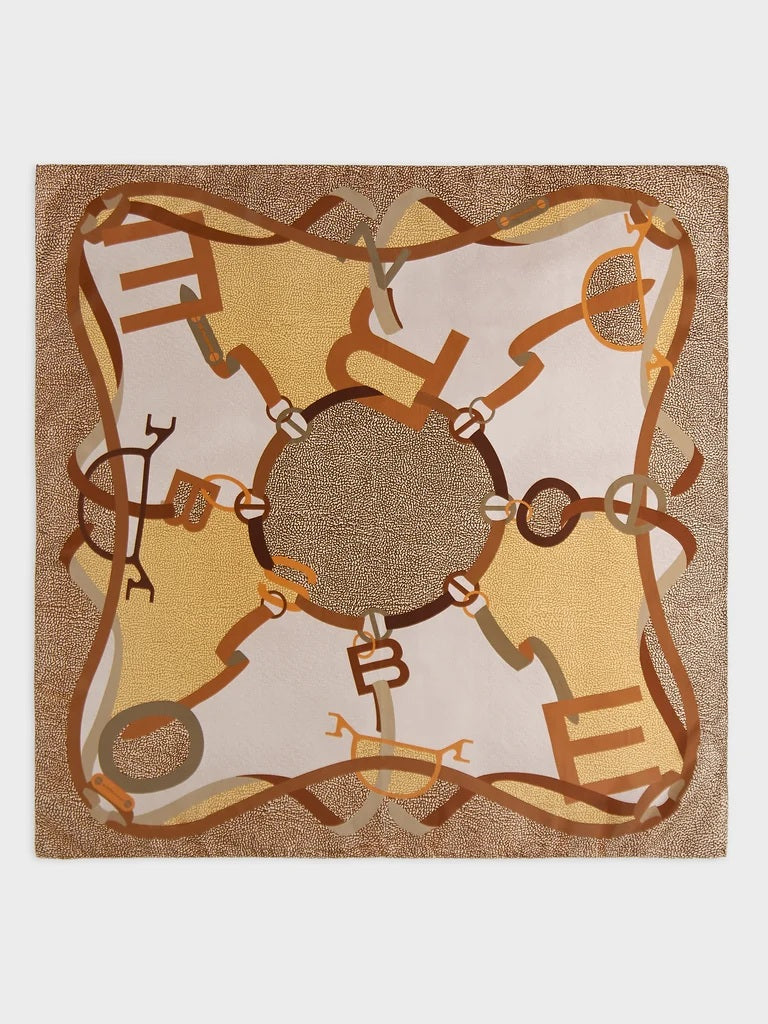 Borbonese silk scarf