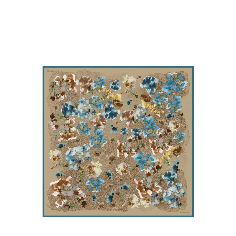 Foulard Fiori Acquerello Borbonese