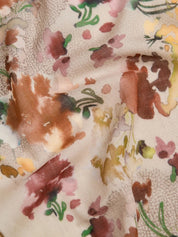 Borbonese wool and silk scarf