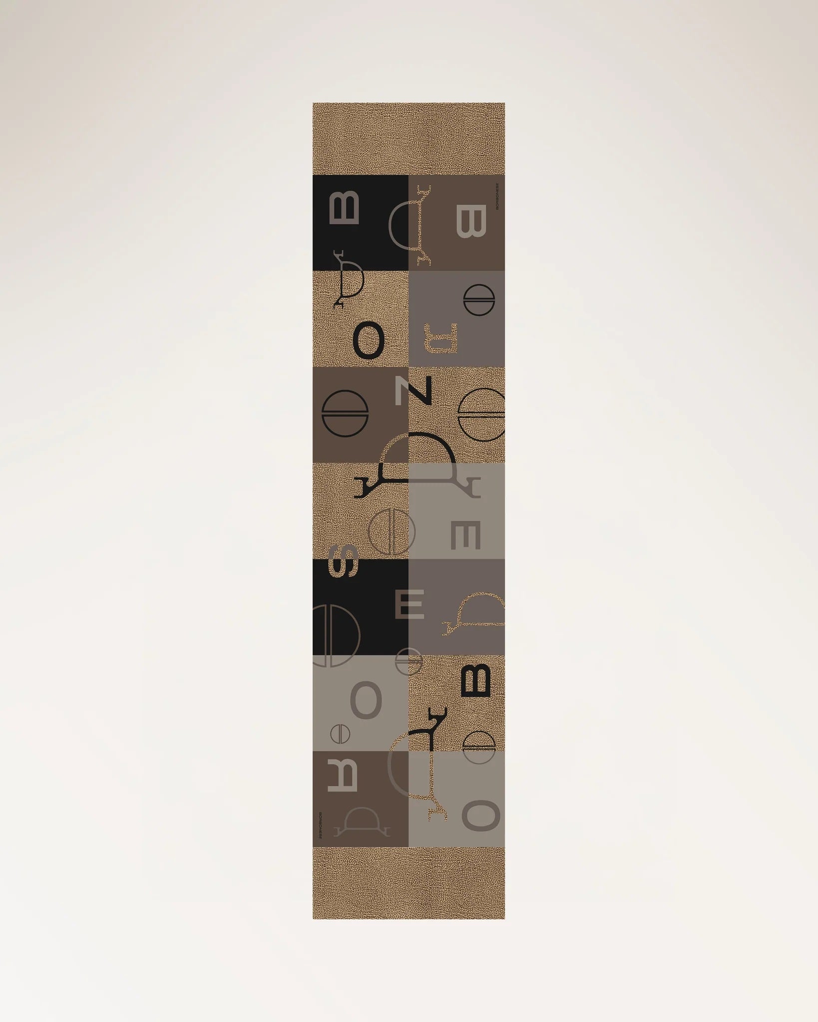 Borbonese Color-Block Scarf