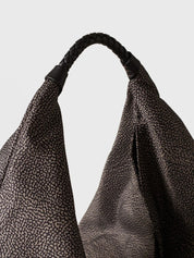 Borbonese Plie Large shoulder bag in recycled Op fabric
