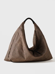 Borbonese Plie Large shoulder bag in recycled Op fabric