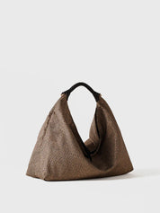 Borbonese Plie Medium shoulder bag in recycled Op fabric
